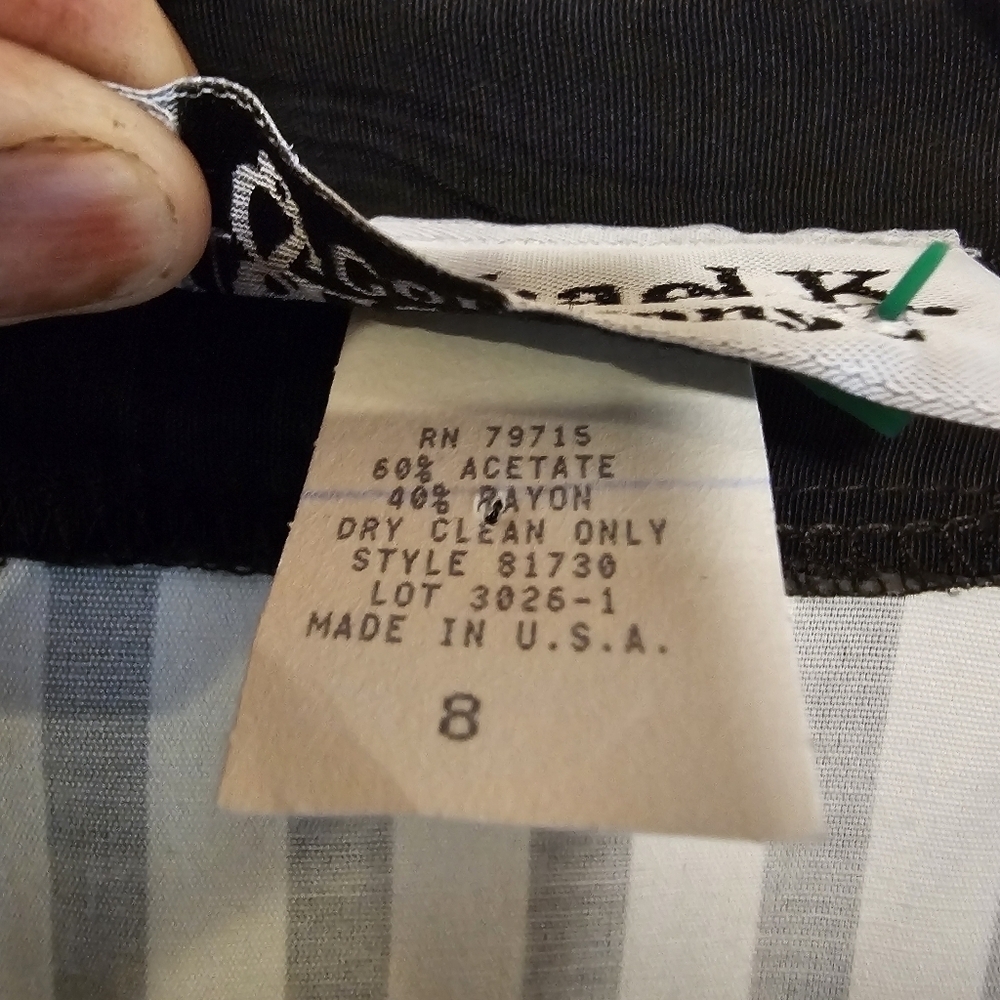 Vintage Beetlejuice Inspired Striped Gothic Academia Blazor Jacket Like New - Picture 3 of 6